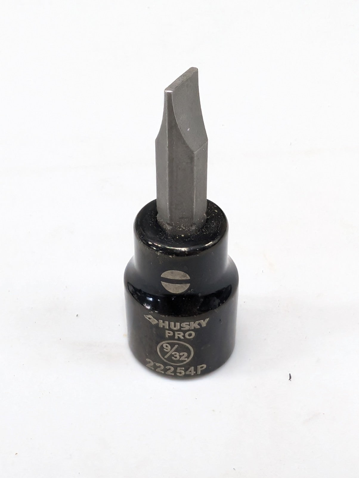 Husky Pro Black Chrome Socket 9/32" Wide 3/8" Drive Flat Screwdriver Bit 22254P