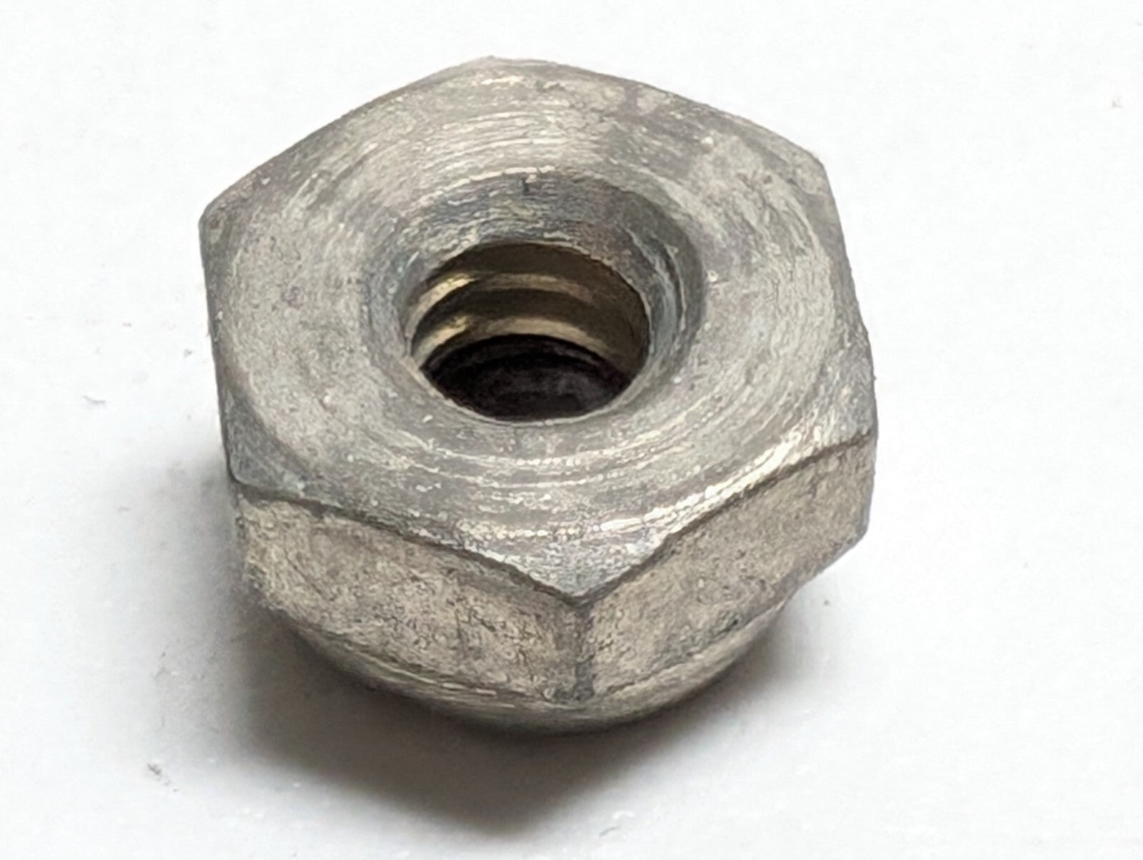 4-40 250pcs Nylon Insert Hex Lock Nuts Zinc Plated Grade 2 Steel Nyloc NOS