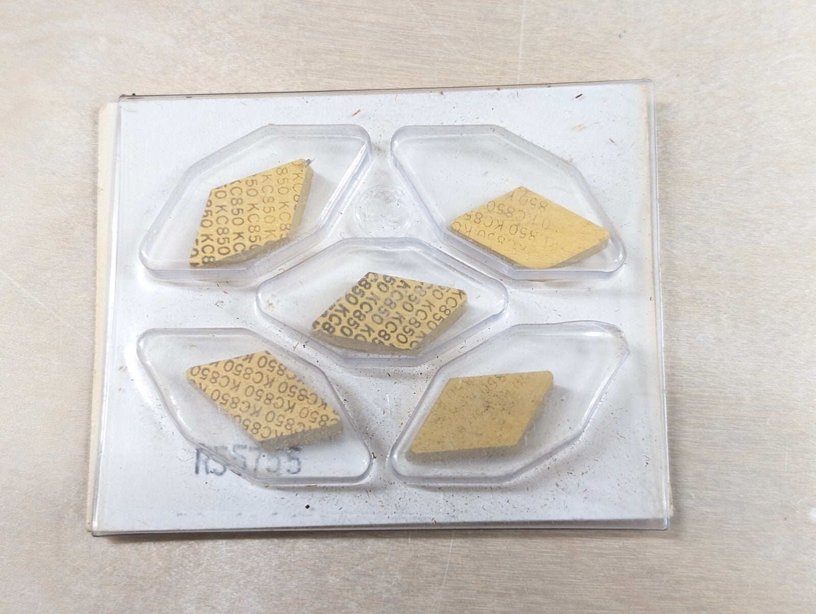 5 Kennametal KNGX NPL 132F Top Notch KC850 NOS Carbide Inserts