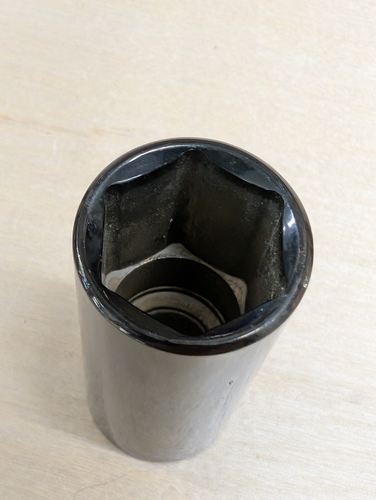 Husky Pro Black Chrome Socket 5/8" SAE 22120P Deep 6 Point 3/8" Drive