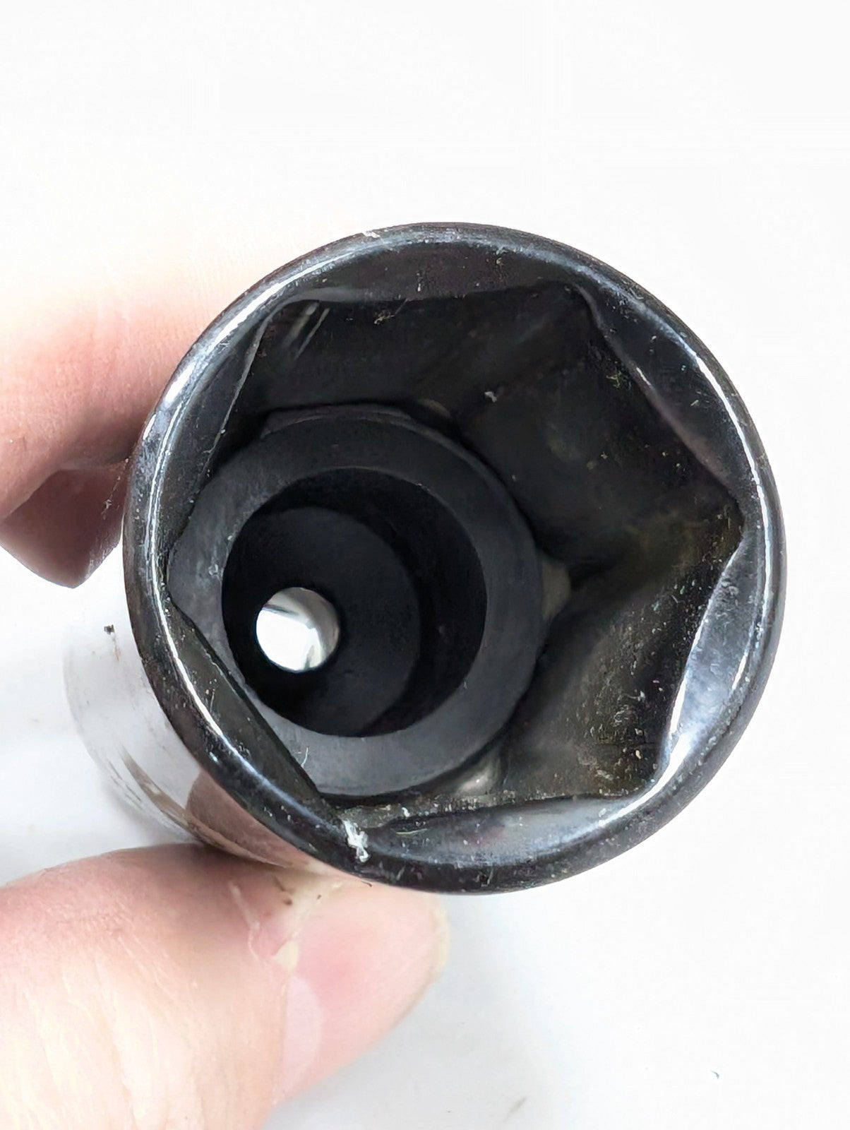 Stanley Black Chrome 5/8" Spark Plug 3/8" Drive Deep Socket 86-360B Laser Etched