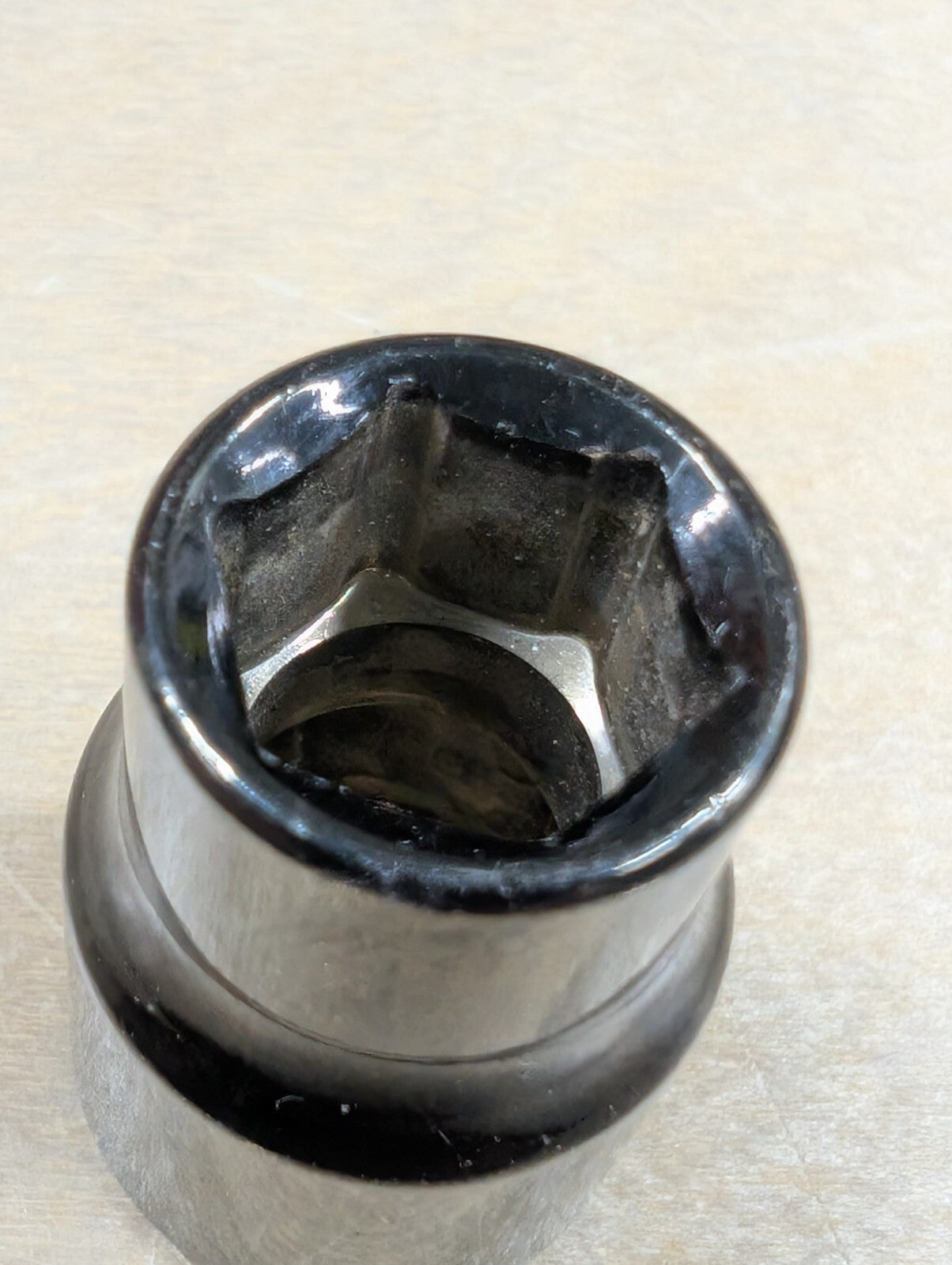 Husky Pro Black Chrome Socket 3/8" SAE 22012P Shallow 6 Point 3/8" Drive