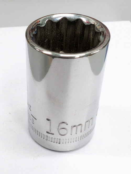 Craftsman Socket 16mm Metric  Shallow 12 Point 1/2" Drive 44266