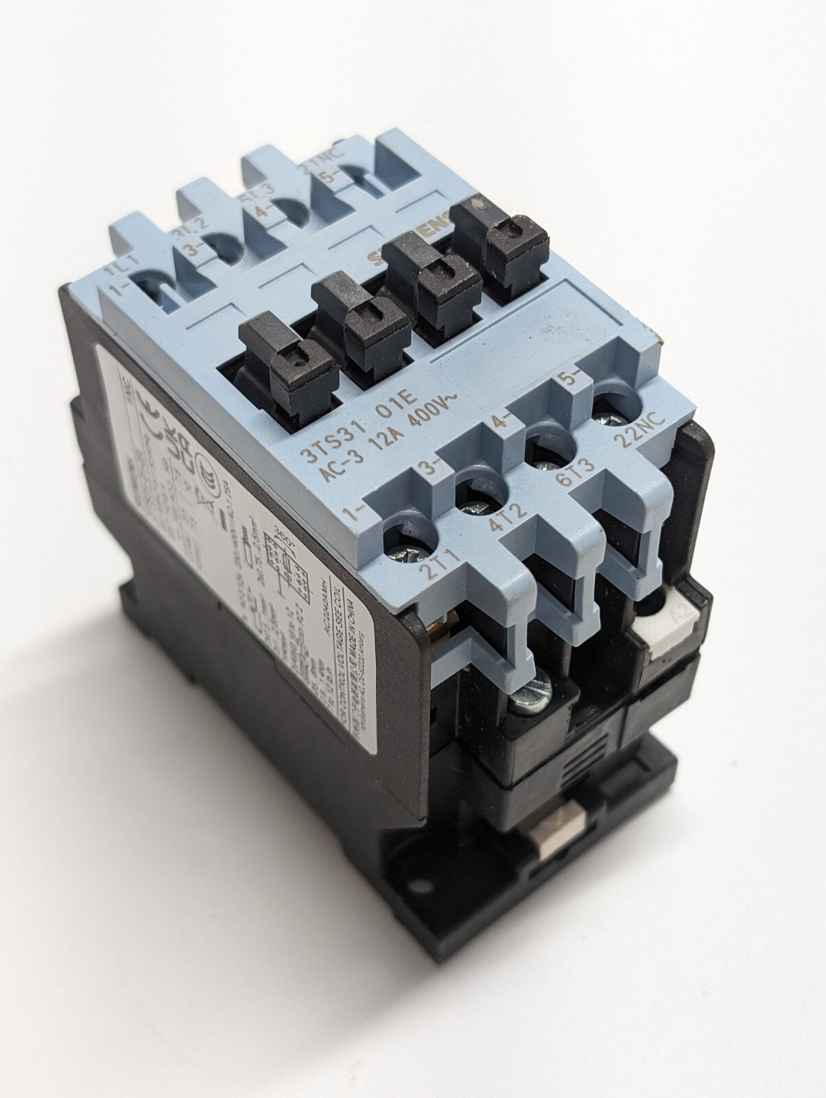 Siemens 3TS31 01-0X 1NC Electrical Contactor Relay 3 NO 1 NC AC-3 12A110V
