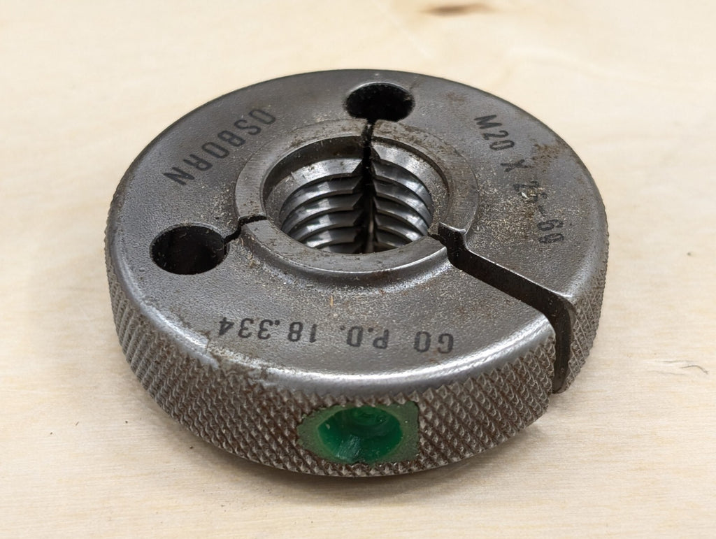 OSBORN UK DIE M20x2.5 Threading NOS M8245G3 18.334 13592 13593 60GJ45 60GJ44 B