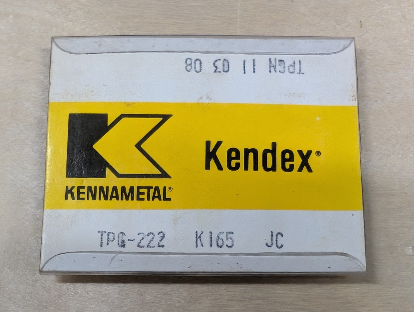 10 Kennametal TGP-222 TGPN K165 JC NOS Carbide Inserts 