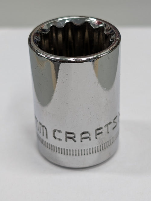 Craftsman Socket 18mm Metric  Shallow 12 Point 1/2" Drive 44267