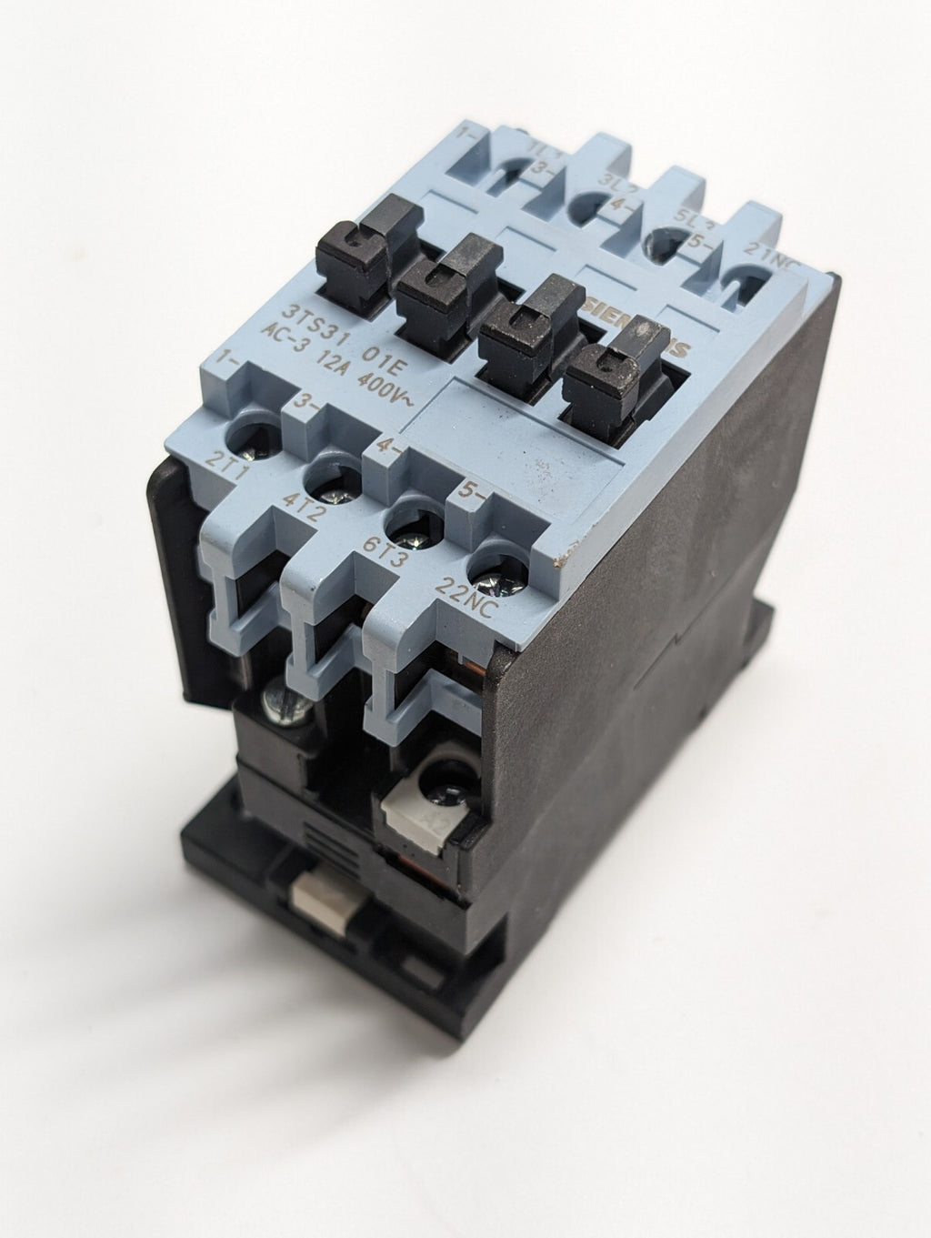 Siemens 3TS31 01-0X 1NC Electrical Contactor Relay 3 NO 1 NC AC-3 12A110V