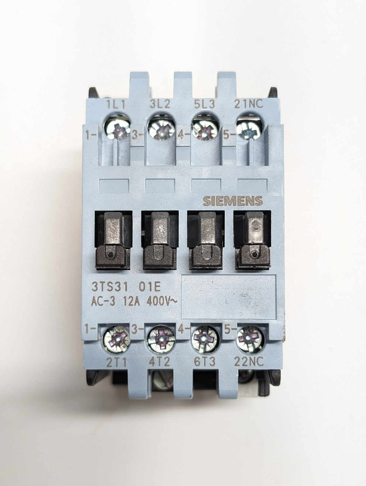Siemens 3TS31 01-0X 1NC Electrical Contactor Relay 3 NO 1 NC AC-3 12A110V