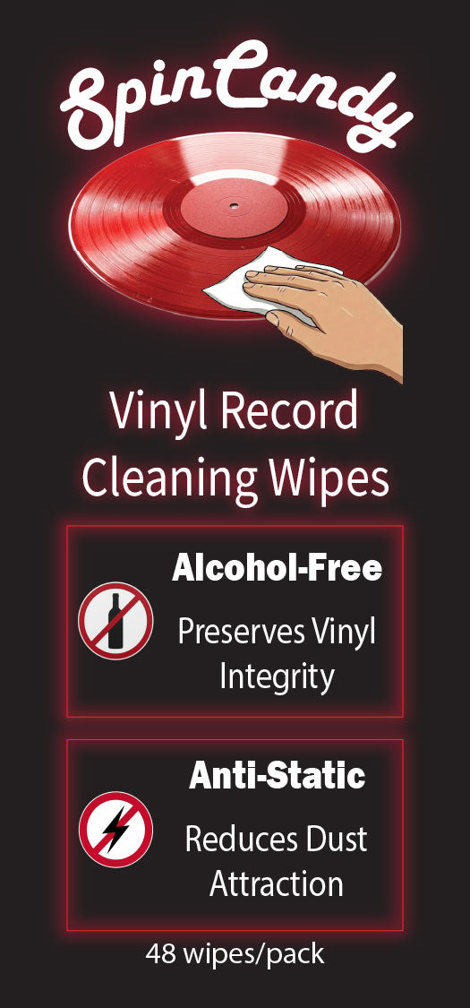 SpinCandy™ Vinyl Record Cleaning Pre-Moistened Wipes Pre-Order Ships June 2026