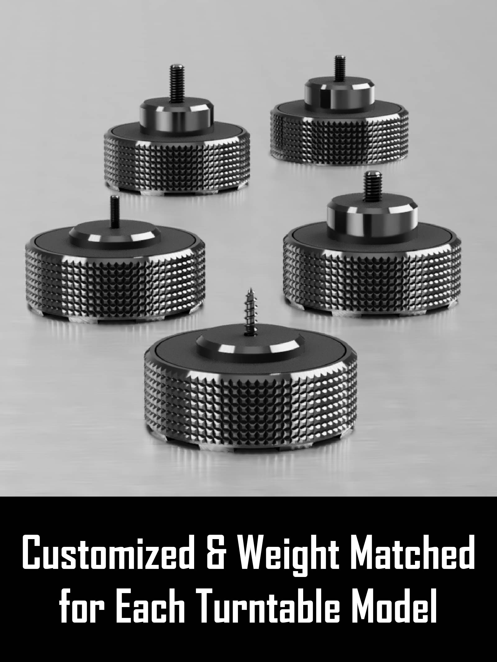 SpinCandy™ Turntable Isolation Feet for Audio Technica AT-LP120