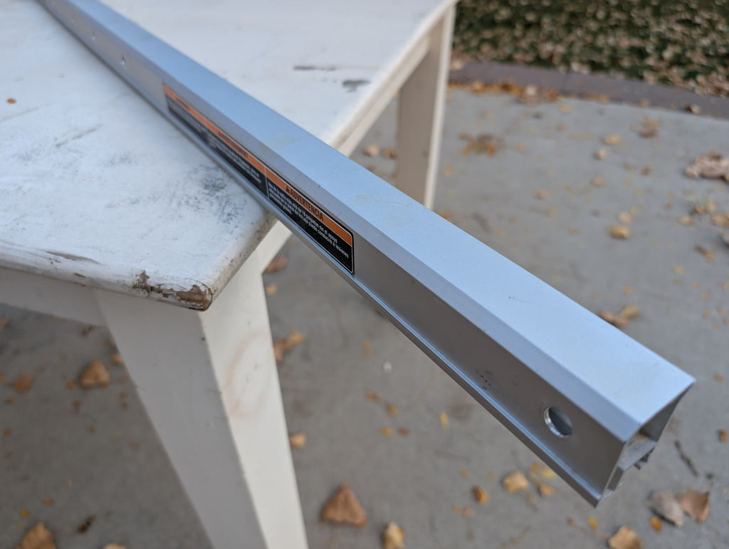 Ridgid R4512 Table Saw Rip Fence Rear Rail