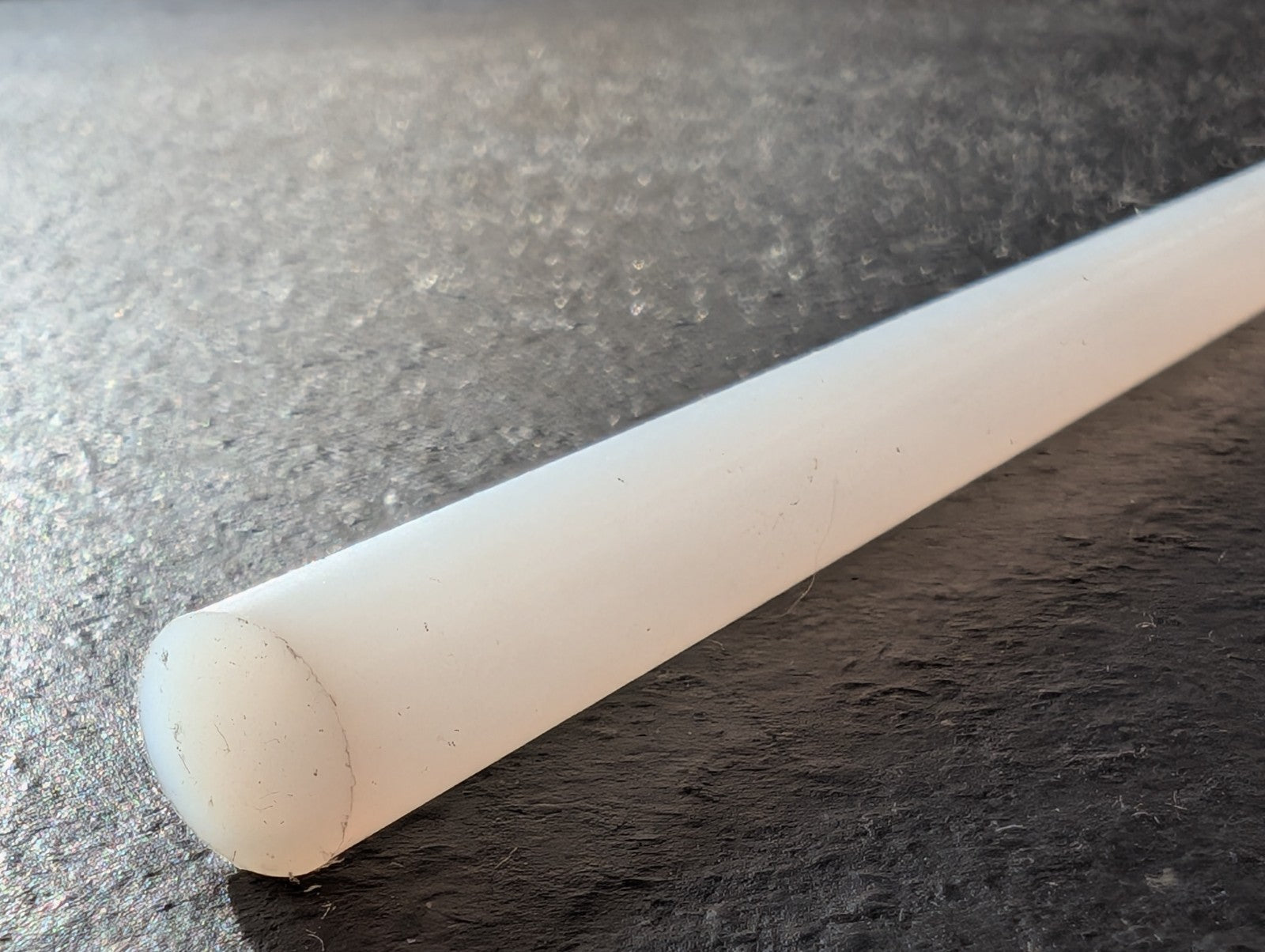 TEFZEL ETFE Natural White Rod 3/8 .375" Diameter x 3' Length New