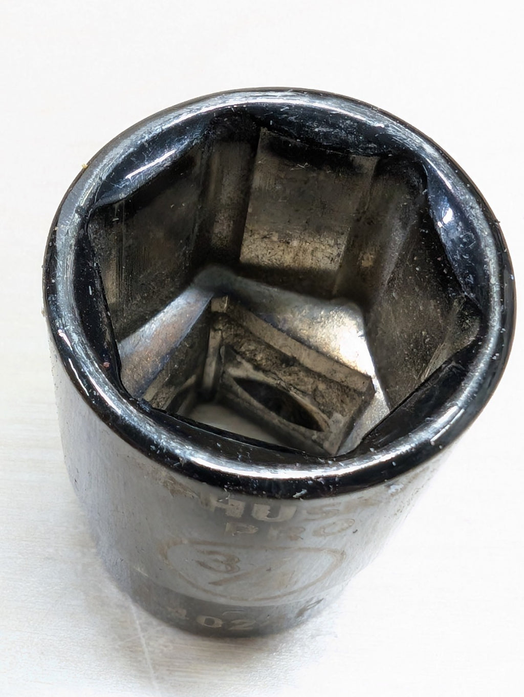 Husky Pro Black Chrome Socket 3/4" SAE 24024P Shallow 6 Point 1/2" Drive