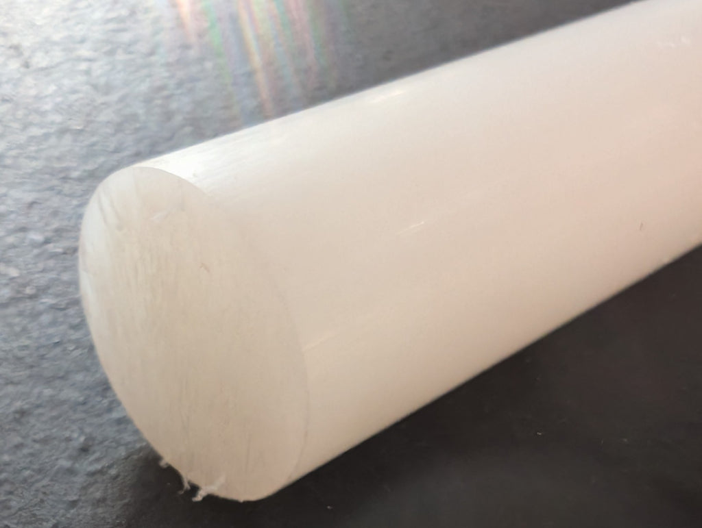 Kynar 740 PVDF Rod Natural 1+1/2" dia. 10ft Total Lot of 3 Pieces