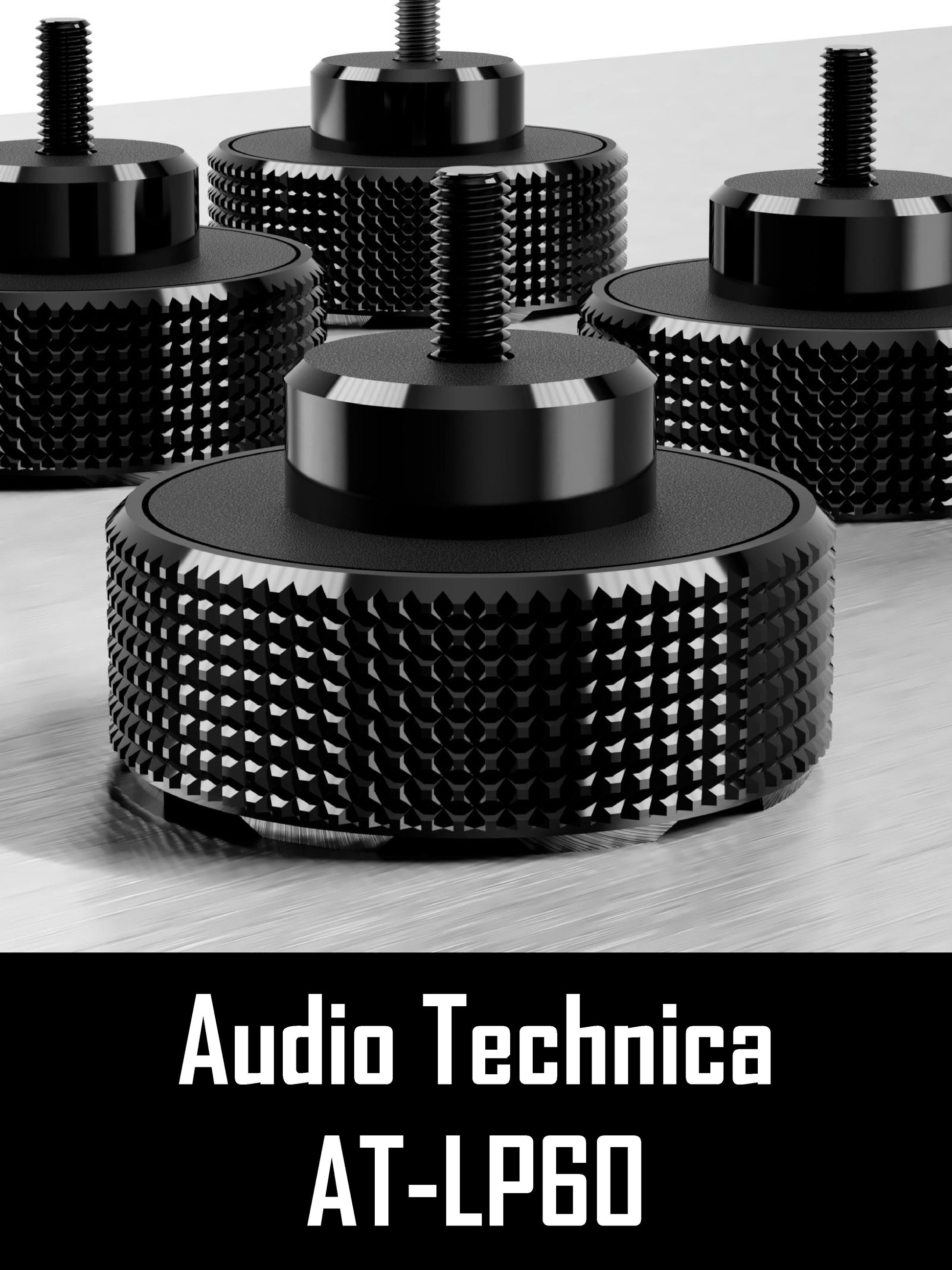 SpinCandy™ Turntable Isolation Feet for Audio Technica AT-LP60 Series Set of 4
