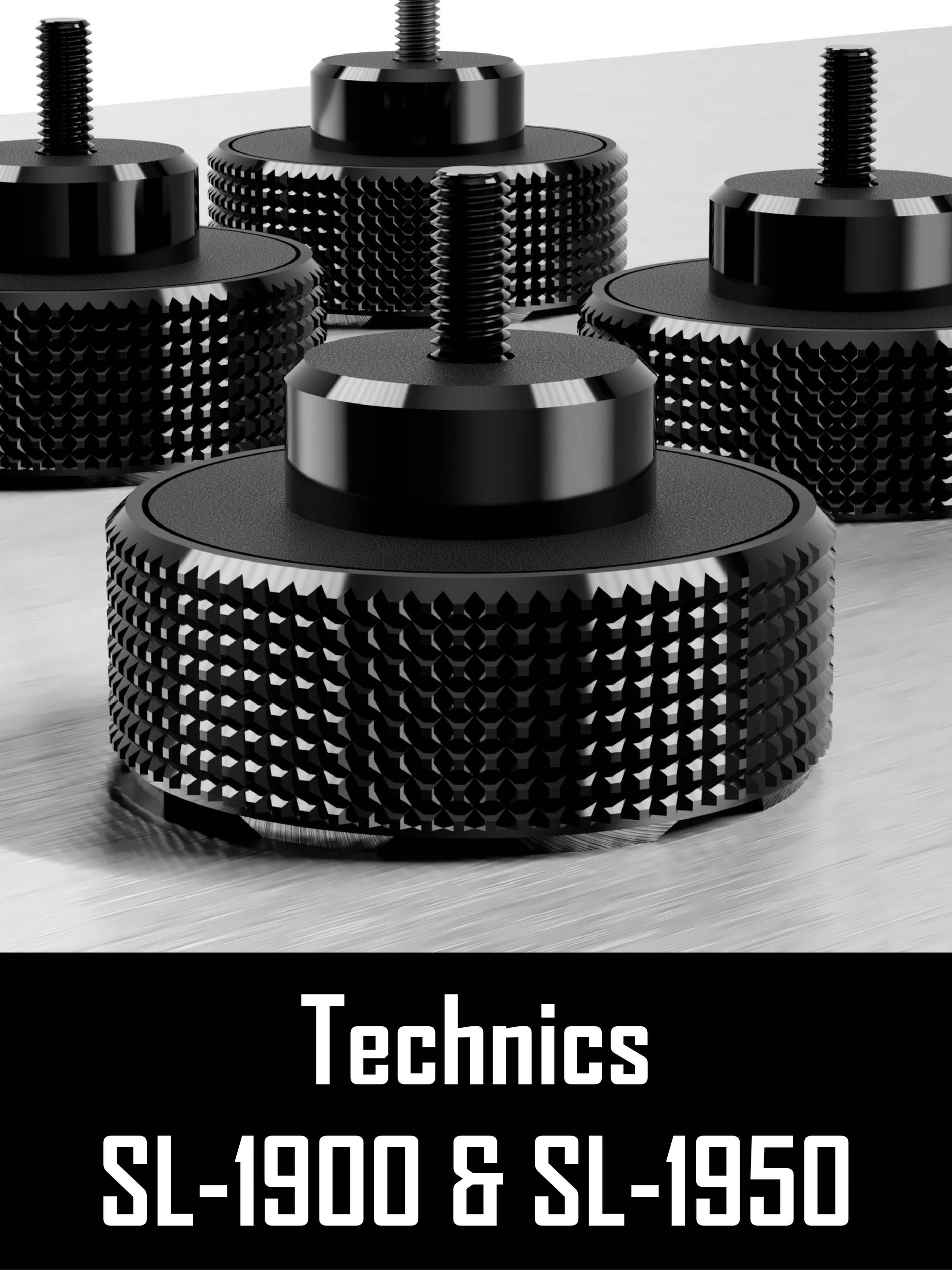 SpinCandy™ Turntable Isolation Feet for Technics SL-1900 SL-1950 Set of 4